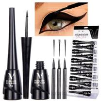 Box c/ 24 Delineador Líquido Preto Ultra Black Longa Duração Vivai Box c/ 24 Delineador Líquido Preto Ultra Black Longa Duração Vivai