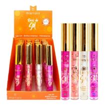 Box c/ 24 Lip Oil Gloss Hidratante Raios de Sol Mia Make