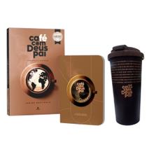 Box Café com Deus Pai 2025 Lançamento + Caderno + Copo 400ml