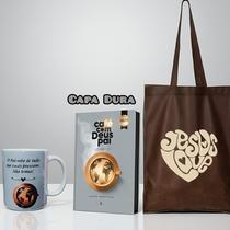 Box Café com Deus Pai Lançamento 2026 Capa Dura e Caneca Café com Deus Pai + Bag Jesus Love