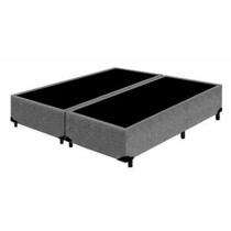 Box Cama Queen Madeira Resistente Cinza Box Cama Queen Madeira Resistente Cinza