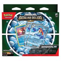 Box Cartas Pokémon Baralho Batalha Deluxe Quaquaval EX