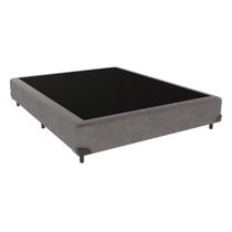 Box Casal 40x138x188cm Sommier TSM Camurça Cinza