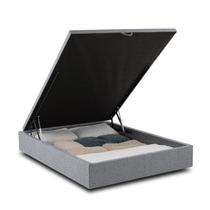 Box Casal com Sommier Kappesberg BAU009 138x188cm Jacquard Cinza