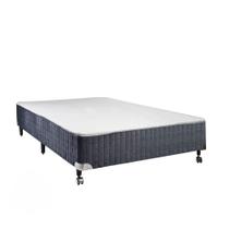Box Castor Premium Prata Casal 138x188x40cm Box Castor Premium Prata Casal 138x188x40cm