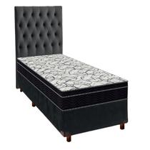 Box Cinza+Colchão Solteiro Airtech 150 Ortobom + Cabeceira Box Cinza+Colchão Solteiro Airtech 150 Ortobom + Cabeceira