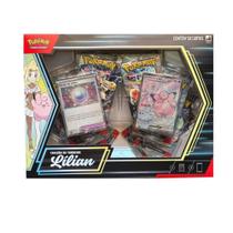 Box Coleção de Torneios Lílian Pokémon Copag Cards Booster TCG Cartas Clefairy Ferramenta Pérola