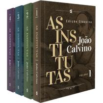 Box com 4 volumes As Institutas Edição Clássica João Calvino