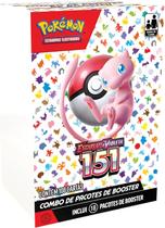 Box combo 18 boosters cards pokemon - especial escarlate e violeta 151 - copag