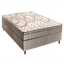 Box Conjugado Casal Sublime Berlim Molas Superlastic 48cmx138cmx188cm Marrom - Paropas by Ecosono