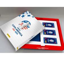 Box Copa América USA 2024 - Álbum capa dura Metalizado Prata + 30 envelopes lacrados Panini