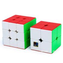 Box Cubo Mágico Moyu Meilong 2x2x2 + 3x3x3 Stickerless
