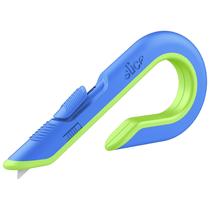 Box Cutter Slice manual, retrátil, azul pesado, 1 pacote Box Cutter Slice manual, retrátil, azul pesado, 1 pacote