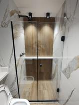 Box de vidro frontal de porta de abrir 1,90 x 1,10 moderno Box de vidro frontal de porta de abrir 1,90 x 1,10 moderno