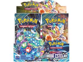 Box Display Pokémon Tcg Escarlate E Violeta 7 Coroa Estelar (Com Lacre de Segurança)