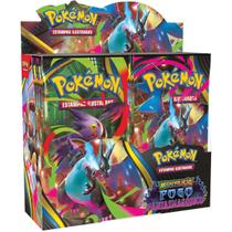 Box display pokémon tcg me02 fogo fantasmagorico - 216 cartas copag
