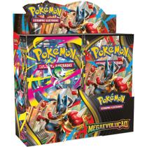 Box display pokémon tcg megaevolução 1 - 216 cartas + 1 promocional copag Box display pokémon tcg megaevolução 1 - 216 cartas + 1 promocional copag