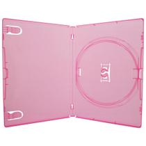 Box Dvd Amaray Rosa Kit Com 100 Unidades