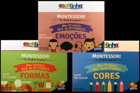 Box Escolinha Montessori - Meu Primeiro Box de Atividades - 3 vol - Box Escolinha Montessori - Meu Primeiro Box de Atividades - 3 vol -