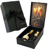 Box Espumante Chandon 375ml + Taça Vidro + Bombom Ferrero