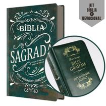 Box Evangélico Sagrado - Bíblia NVI Evangélica + Livro de Meditações Bíblicas 366 Dias Com Billy Graham