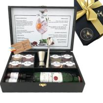 Box Gin tanqueray + Especiarias + 2 Xarope + Dosador + Colher - The Drink Premium Box