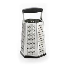 Box Grater Cuisipro 6 lados em aço inoxidável preto