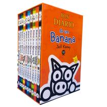 Box livros diario de um banana com 10 volumes lacrado