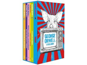 Box Livros George Orwell 6 Volumes - com Marcador de Página e Pôster