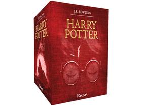 Box Livros J.K. Rowling Harry Potter Premium Vermelho