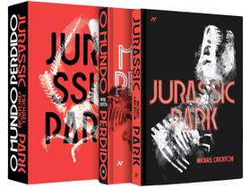 Box Livros Jurassic Park Vol.1 e 2 Michael Crichton