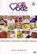Box Mais Você 4 DVDs - 10 Anos Culinária Ana Maria Braga