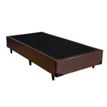 Box Marrom de Cama Solteiro Resistente Madeira