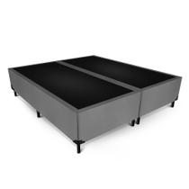 Box Max Ultra Suede Chumbo Queen Size 158x198x42cm