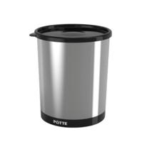 Box Multiuso Metallic Linha Mantimentos Potte 2100ml Cozinha Organizada Produto 100% Livre de BPA