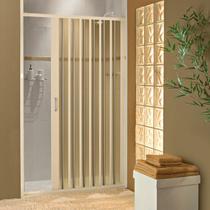 Box Para Banheiro de PVC 185x55cm Sanfonado Frontal BCF