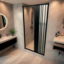 Box Para Banheiro de PVC 185x70cm Sanfonado Frontal BCF