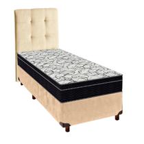 Box Perola e Colchão Solteiro Airtech 150 Ortobom+Cabeceira Box Perola e Colchão Solteiro Airtech 150 Ortobom+Cabeceira