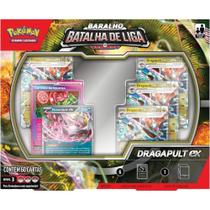 Box Pokémon Baralho Batalha de Liga Dragapult EX com 602 Cartas Copag