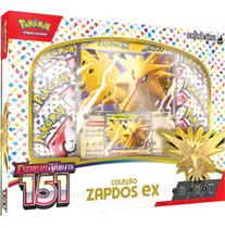 Box Pokémon Cards Cartas Zapdos Ex Escarlate E Violeta 151 - Copag