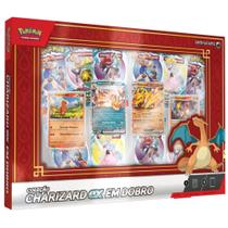 Box Pokémon Coleção Charizard EX em Dobro Copag Cards Cartas Boosters em Português Original Oficial