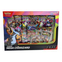 Box Pokémon Coleção Mega Charizard X 61 Cartas Copag