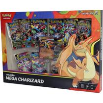 Box Pokemon Coleçao Mega Charizard Y 61 Cartas Copag TCG