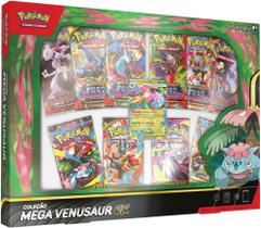 Box Pokémon Coleção Mega Venusaur EX Copag Cards Cartas Boosters - 7896192358769