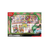 Box Pokemon Coleção Mega Venusaur EX Pokémon TCG 61 Cartas Copag COR:Azul