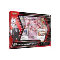 Box Pokémon Coleção Mewtwo ex da Equipe Rocket 40 Cartas