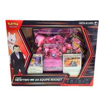 Box Pokémon Coleção Mewtwo Ex da Equipe Rocket EV 40 Cartas Copag