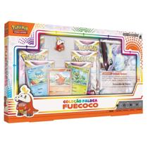 Box Pokemon Coleção Paldea Fuecoco 40 Cartas Broche Copag