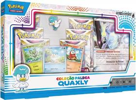 Box Pokémon Coleção Paldea Quaxly 40 Cartas Copag