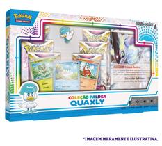 Box Pokémon Coleção Paldea Quaxly - Copag